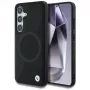 BMW Leder-Halbtextur MagSafe Case voor Samsung Galaxy S25 zwart