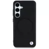 BMW Leder-Halbtextur MagSafe Case voor Samsung Galaxy S25 zwart