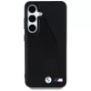BMW Leather Oversized Stripes MagSafe Case voor Samsung Galaxy S25 zwart