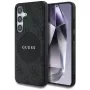 Guess 4G Round Patch Classic Logo MagSafe Case voor Samsung Galaxy S25+ (zwart)