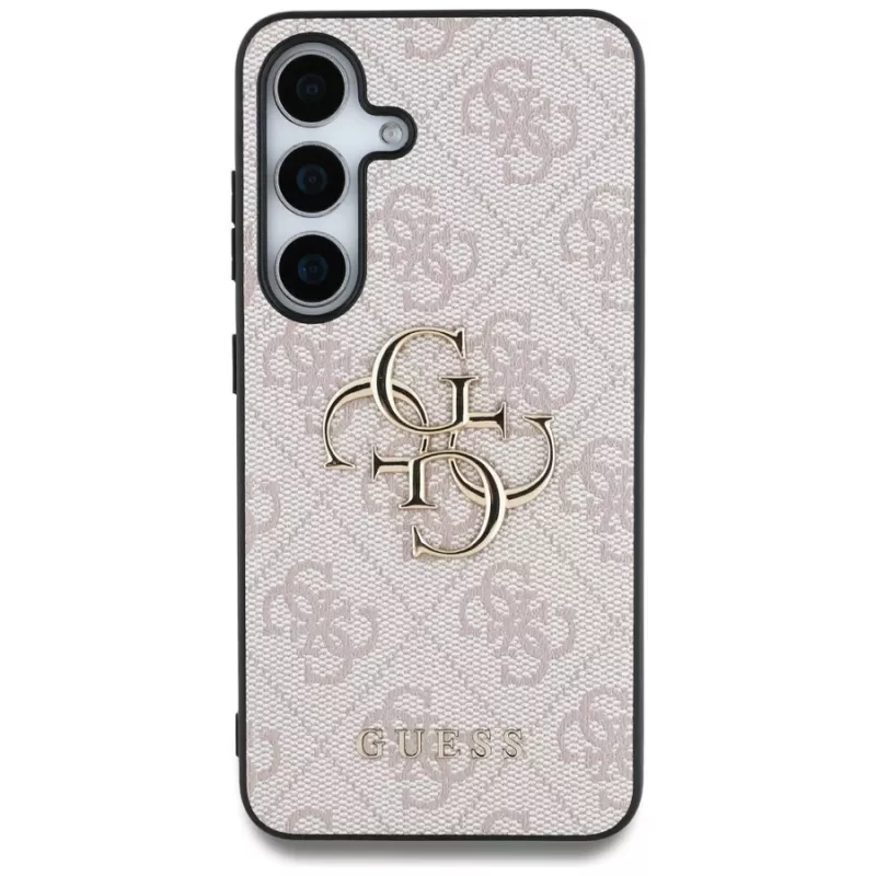 Guess Big 4G Logo Classic Logo Case voor Samsung Galaxy S25+ (roze)