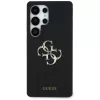 Guess Silicone Big 4G Logo Bottom Script Case voor Samsung Galaxy S25 Ultra - zwart
