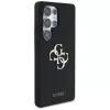 Guess Silicone Big 4G Logo Bottom Script Case voor Samsung Galaxy S25 Ultra - zwart