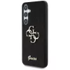 Guess Fixed Glitter Big 4G Metal Logo Case voor Samsung Galaxy S25 (zwart)