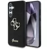 Guess Fixed Glitter Big 4G Metal Logo Case voor Samsung Galaxy S25+ (zwart)