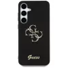 Guess Fixed Glitter Big 4G Metal Logo Case voor Samsung Galaxy S25+ (zwart)