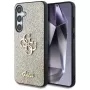 Guess Fixed Glitter Big 4G Metal Logo Back Cover voor Samsung Galaxy S25 - goud