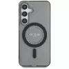 Guess Rhinestones Printed Classic Logo MagSafe Case voor Samsung Galaxy S25 (zwart)