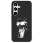 Karl Lagerfeld Silicone Graffiti Ikonik Printed Logo MagSafe Case voor Samsung Galaxy S25 zwart