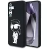 Karl Lagerfeld Silicone Graffiti Ikonik Printed Logo MagSafe Case voor Samsung Galaxy S25 zwart