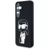 Karl Lagerfeld Silicone Graffiti Ikonik Printed Logo MagSafe Case voor Samsung Galaxy S25 zwart