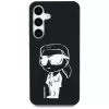 Karl Lagerfeld Silicone Graffiti Ikonik Printed Logo MagSafe Case voor Samsung Galaxy S25 zwart