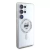 Karl Lagerfeld Button Choupette Head Printed Logo MagSafe Case voor Samsung Galaxy S25 Ultra wit