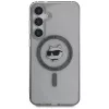 Karl Lagerfeld Button Choupette Head Printed Logo MagSafe Case voor Samsung Galaxy S25, zwart