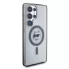 Karl Lagerfeld Button Choupette Head Printed Logo MagSafe Case voor Samsung Galaxy S25 Ultra, zwart