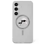 Karl Lagerfeld Button Karl & Choupette Heads Printed Logo MagSafe Case Samsung Galaxy S25 Plus zwart