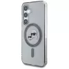 Karl Lagerfeld Button Karl & Choupette Heads Printed Logo MagSafe Case Samsung Galaxy S25 Plus zwart