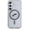Karl Lagerfeld Button Karl & Choupette Heads Printed Logo MagSafe Case Samsung Galaxy S25 Plus zwart