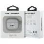 Karl Lagerfeld Monogram Karl Head-hoesje voor AirPods 4 (zilver)