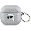Karl Lagerfeld Monogram Karl Head-hoesje voor AirPods 4 (zilver)