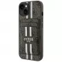 Guess 4G Stripes Wallet-hoesje met MagSafe voor iPhone 15 bruin