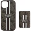 Guess 4G Stripes Wallet-hoesje met MagSafe voor iPhone 15 bruin