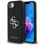 Guess Grained Big 4G Logo Small Classic Logo Telefoonhoesje voor iPhone 16e (zwart)