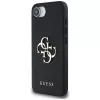 Guess Grained Big 4G Logo Small Classic Logo Telefoonhoesje voor iPhone 16e (zwart)