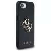 Guess Grained Big 4G Logo Small Classic Logo Telefoonhoesje voor iPhone 16e (zwart)