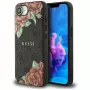 Guess 4G Flowers Print MagSafe-hoesje voor iPhone 16e / 17e zwart