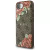 Guess 4G Flowers Print MagSafe-hoesje voor iPhone 16e / 17e bruin