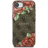 Guess 4G Flowers Print MagSafe-hoesje voor iPhone 16e / 17e bruin