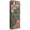 Guess 4G Flowers Print MagSafe-hoesje voor iPhone 16e / 17e bruin