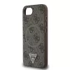 Guess 4G Ring Triangle Logo MagSafe-hoesje voor iPhone 16e (bruin)