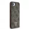 Guess 4G Ring Triangle Logo MagSafe-hoesje voor iPhone 16e (bruin)
