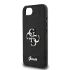 Guess Fixed Glitter Big 4G-hoesje voor iPhone 16e (zwart)