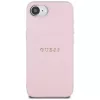 Guess Grained Ring MagSafe-hoesje voor Apple iPhone 16e (roze)
