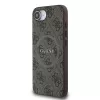 Guess 4G Ring Classic Logo MagSafe-hoesje voor Apple iPhone 16e (bruin)