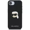 Karl Lagerfeld Monogram Karl Head Pin-hoesje voor iPhone 16e / 17e, zwart