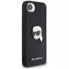 Karl Lagerfeld Monogram Karl Head Pin-hoesje voor iPhone 16e / 17e, zwart