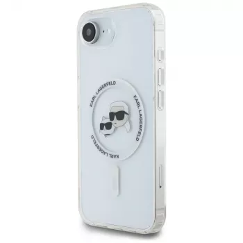 KARL LAGERFELD IML Metal Karl & Choupette Heads MagSafe-hoesje voor iPhone 16e/17e wit