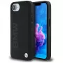 BMW Leather Hot Stamp-hoesje voor iPhone 16e / 17e zwart