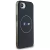 BMW IML Metal White Circle MagSafe Case voor iPhone 16e / 17e zwart