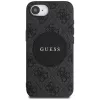 Guess 4G Circle Classic Logo MagSafe-hoesje voor iPhone 16e - zwart