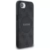 Guess 4G Circle Classic Logo MagSafe-hoesje voor iPhone 16e - zwart