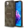Guess 4G Circle Classic Logo MagSafe-hoesje voor iPhone 16e (bruin)