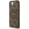 Guess 4G Circle Classic Logo MagSafe-hoesje voor iPhone 16e (bruin)