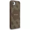 Guess 4G Circle Classic Logo MagSafe-hoesje voor iPhone 16e (bruin)