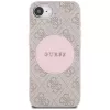 Guess 4G Circle Classic Logo MagSafe-hoesje voor iPhone 16e - roze
