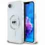 Karl Lagerfeld IML Metal Karl Head MagSafe Case voor iPhone 16e/17e wit